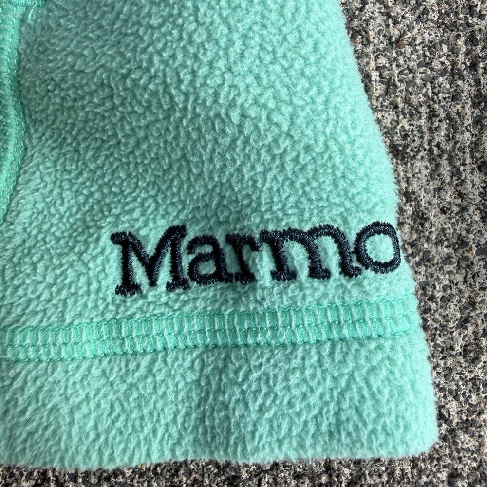 Marmot Full Zip Fleece Sweatshirt Womens Small Green Jacket Lightweight Layer - Picture 5 of 10